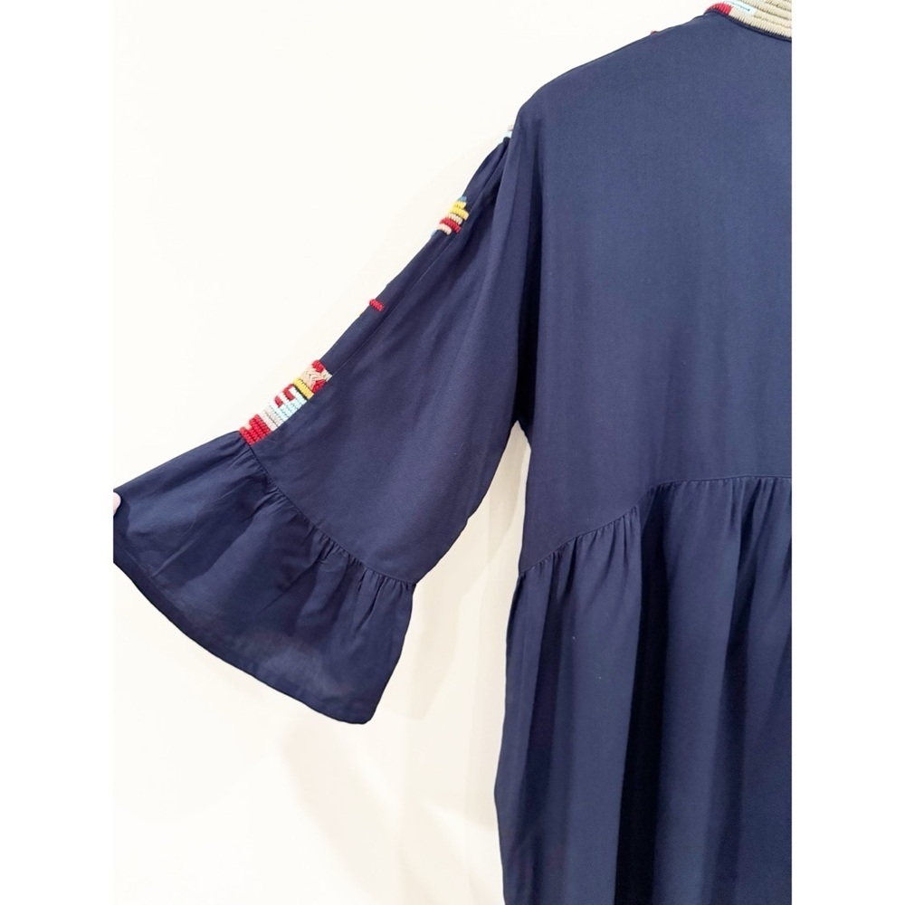 Mahila Dark Blue Blouse/Tunic/Mini Dress M - Picture 5 of 7
